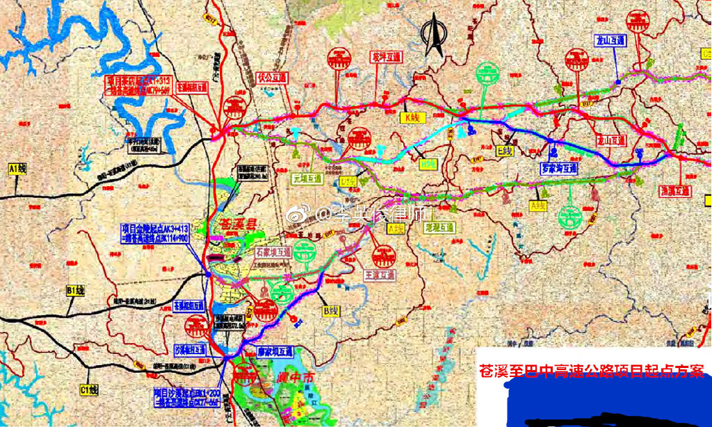 苍巴高速最新路线图详解